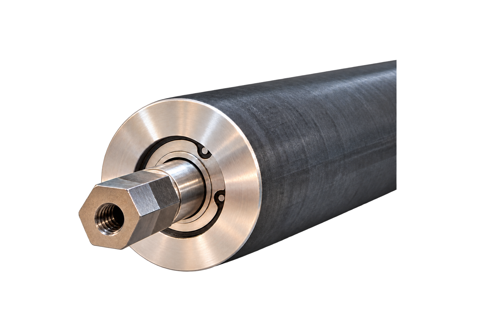 Zylindrisches Metallbauteil mit bearbeiteter Stirnfläche